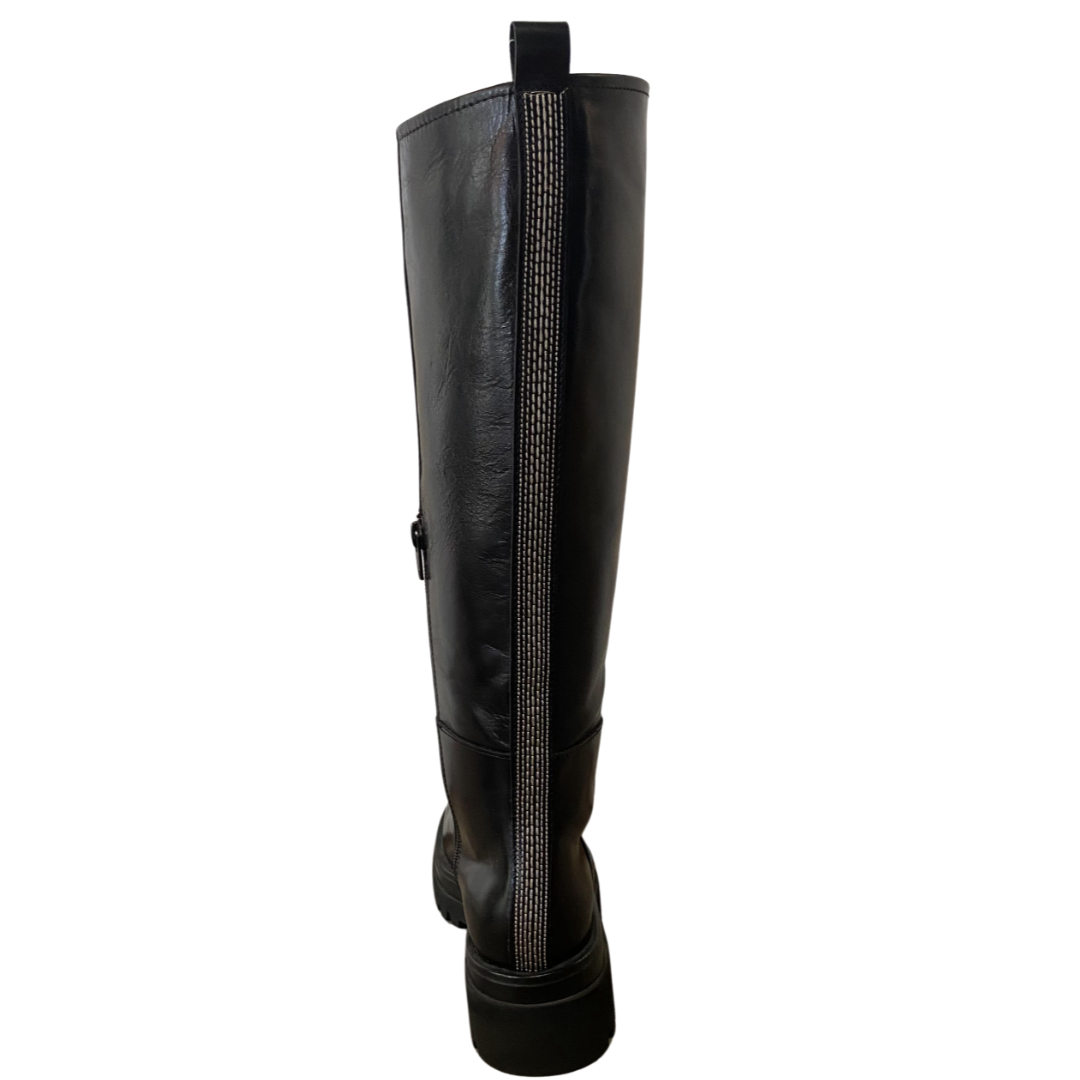 Golva Knee High Boots in Sierra Black