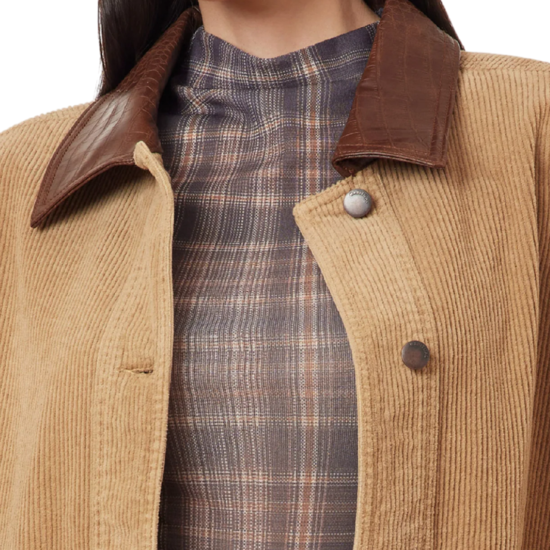 Oversized Corduroy Jacket in Fawn
