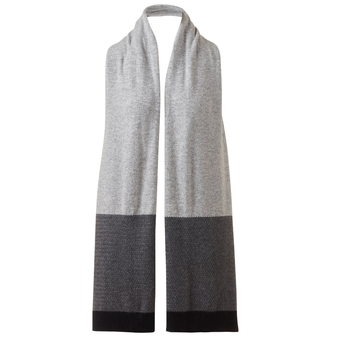 Textured Colorblock Wrap in Sterling Multi
