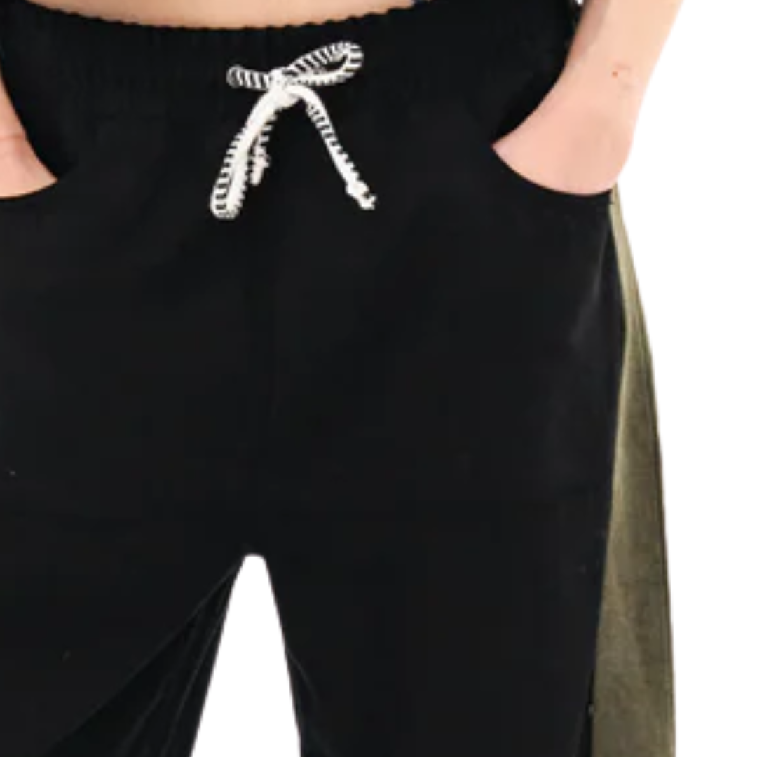 Cancun Pant in Safari Green/Black