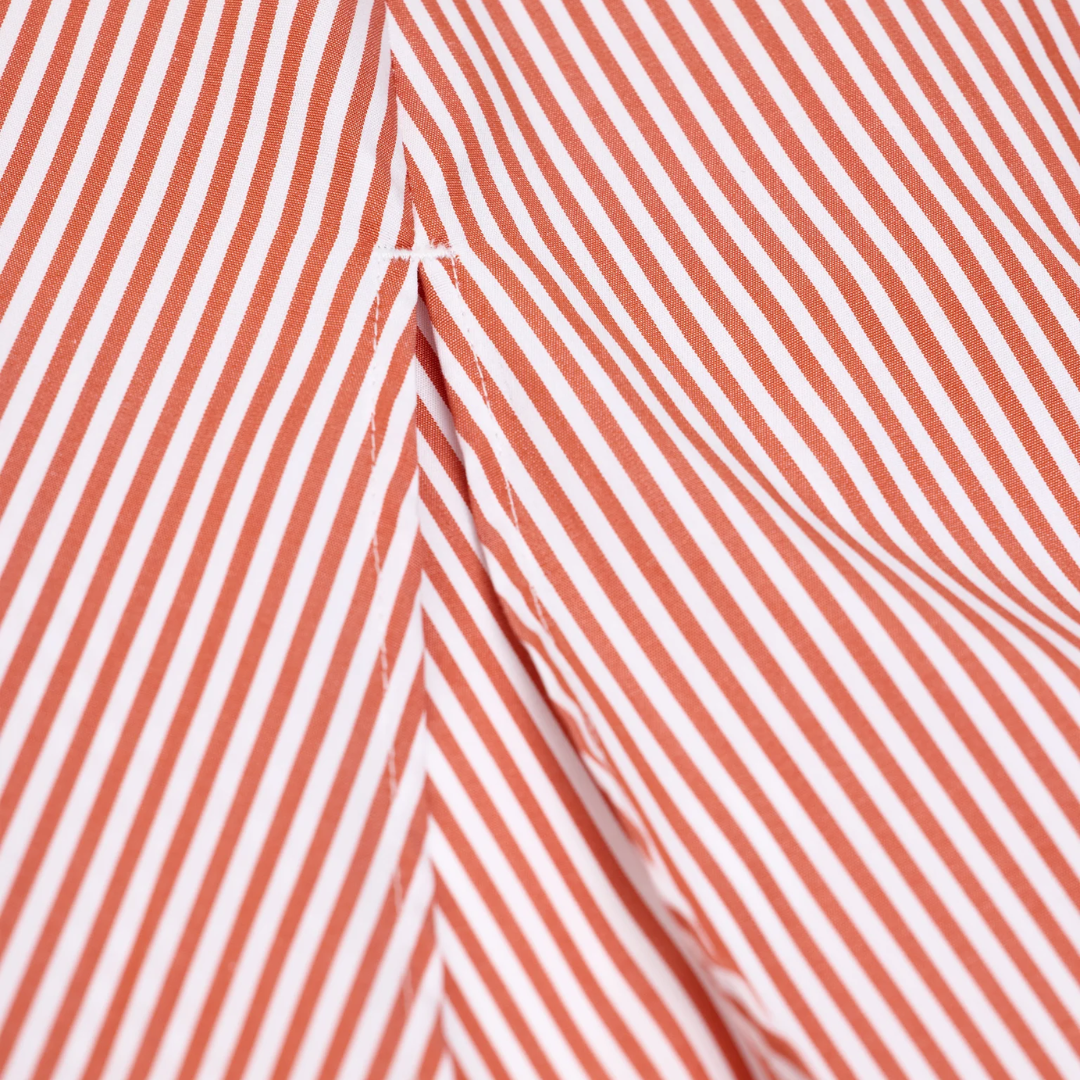 Gathered Skirt in Brick Red