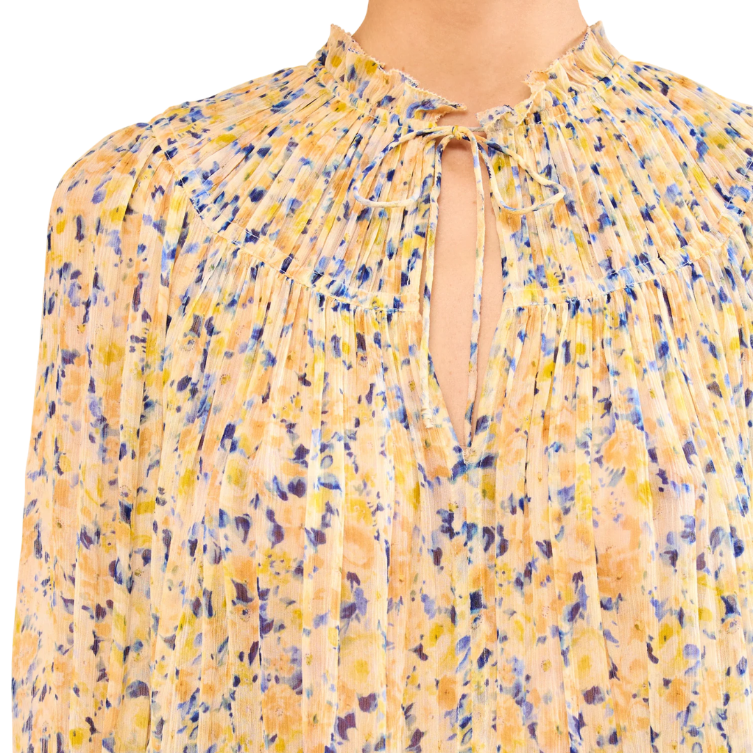 Leandra Silk Blouse in Daffodil
