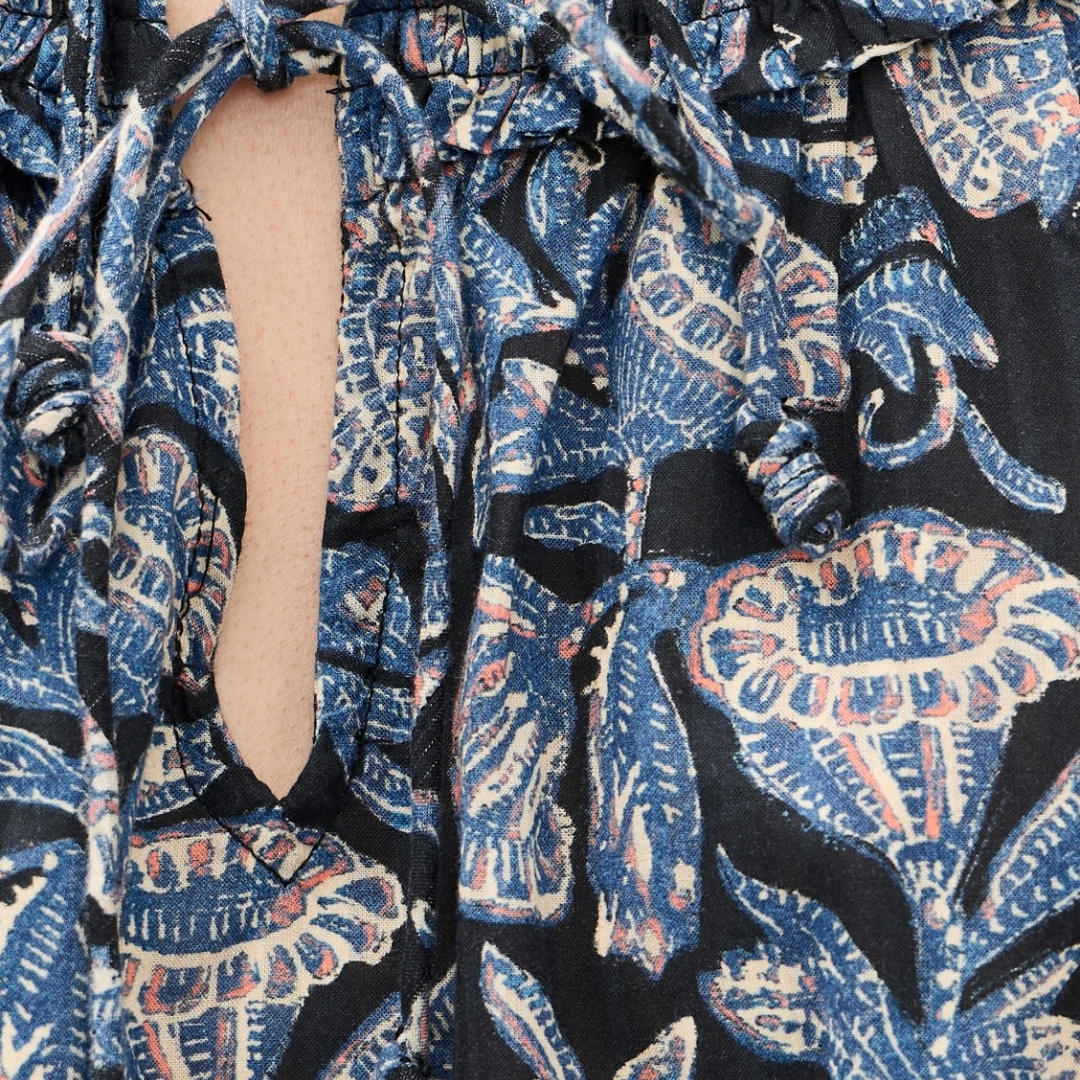 Florelle Cotton Blouse in Zinnia