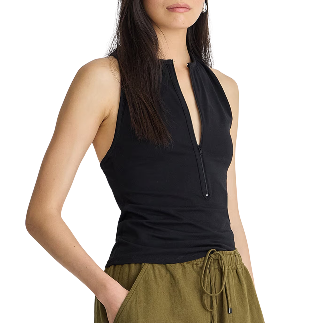 Ten Racer Tank in Black