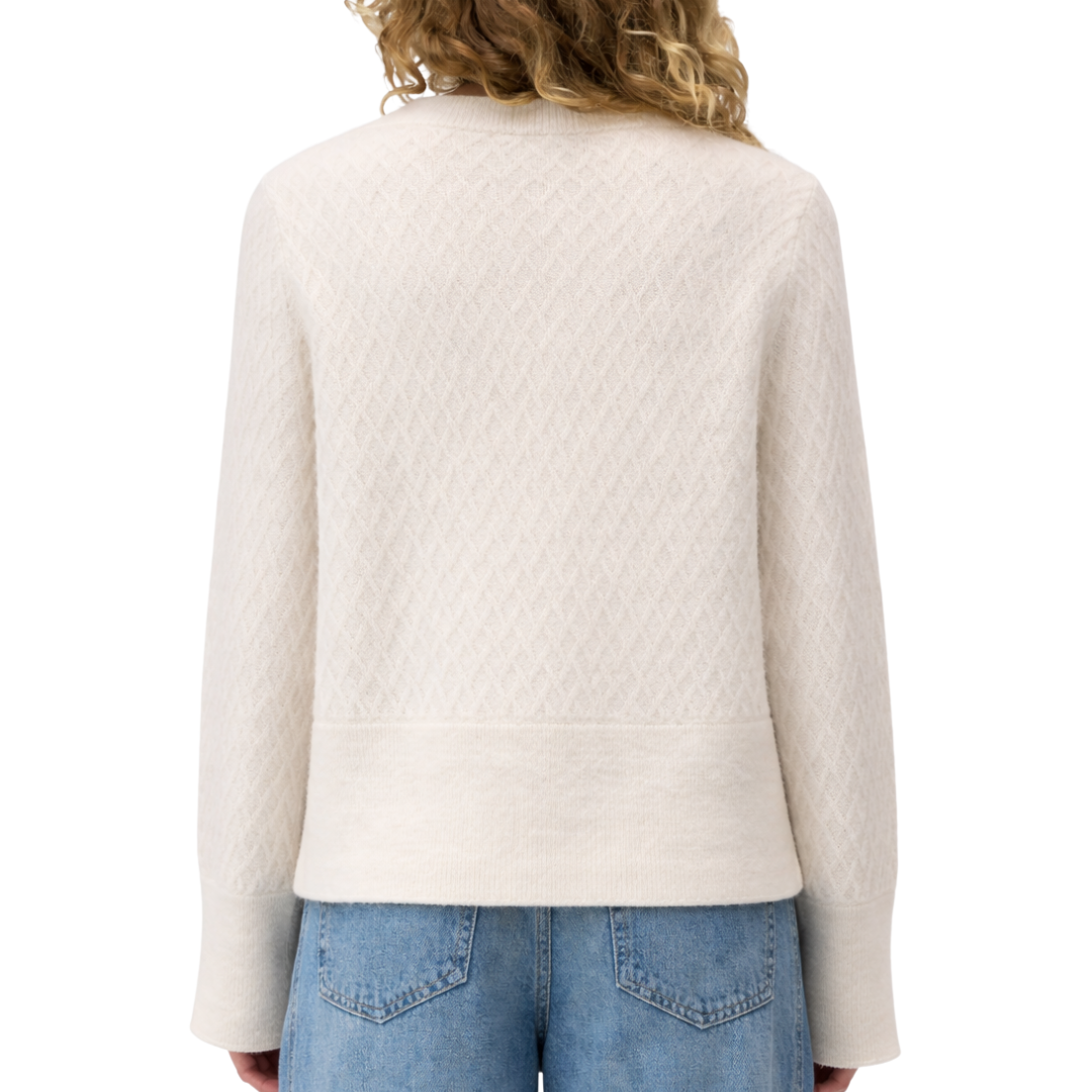 V-Neck Long Sleeve in Ivory