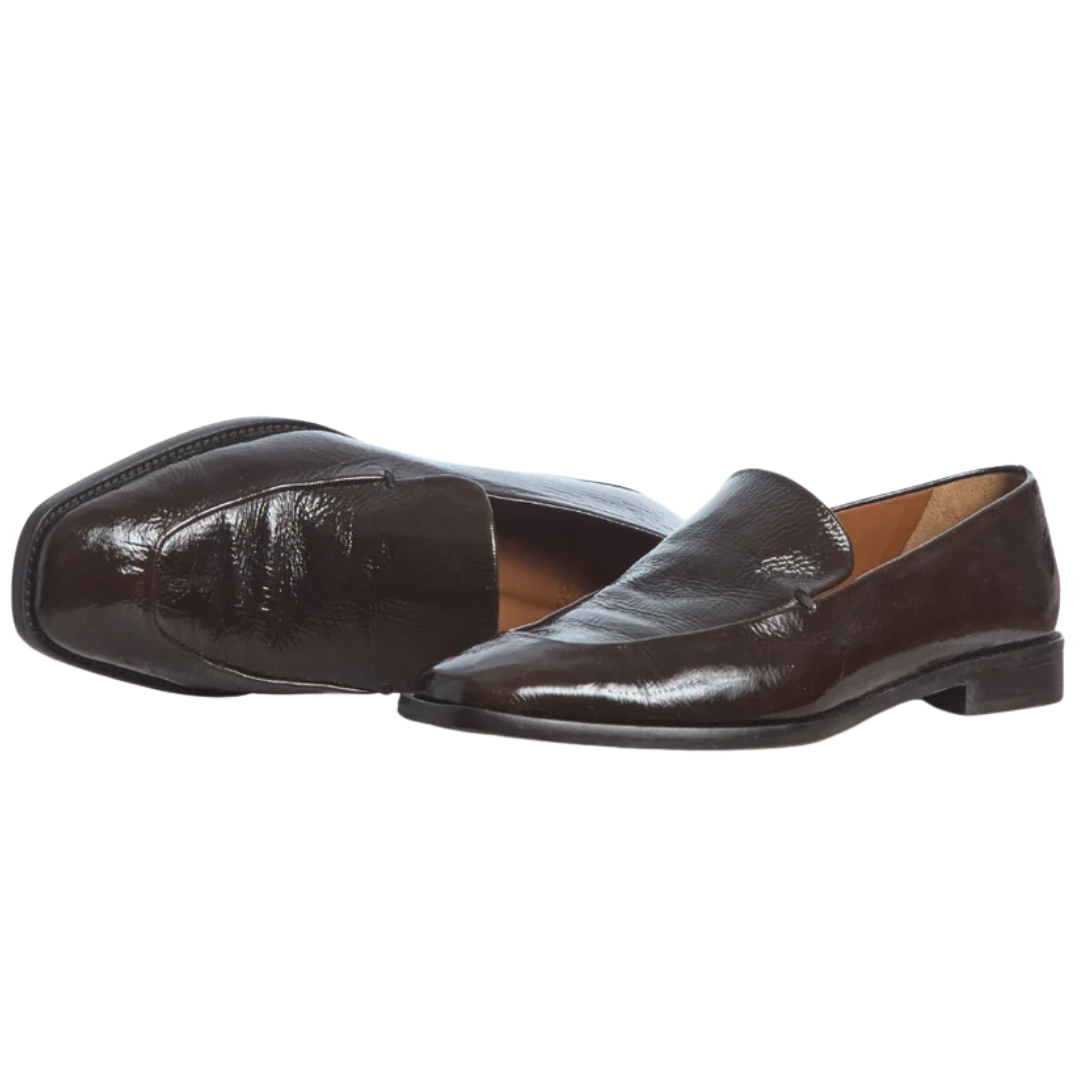 Halyn Loafer in Moule Crinkled Patent