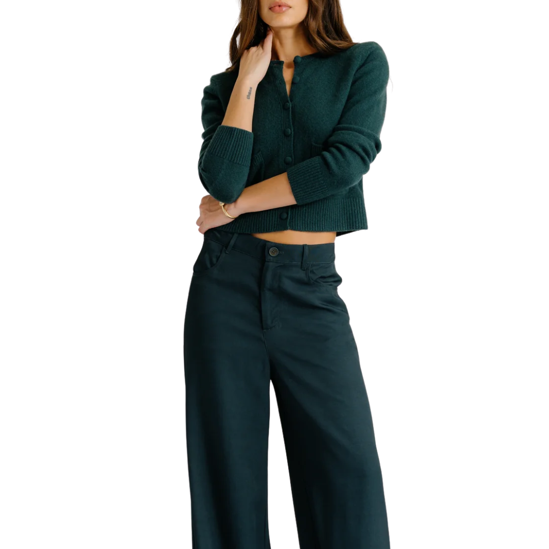 Emilia Shoulder Pad Cardigan in Sacramento