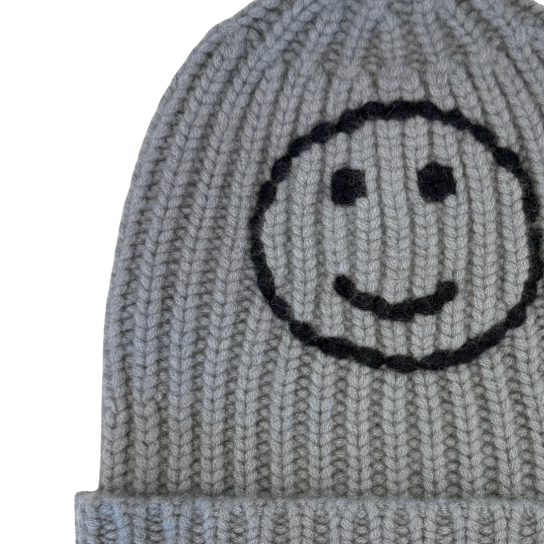 Sailor Happy Face Beanie in Battleship/Navy