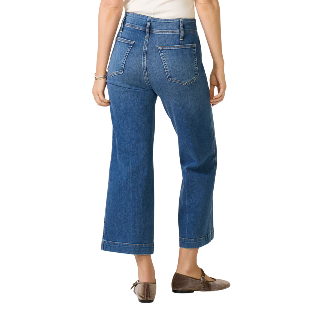 The Seamed Wide Trouser Crop in Charity