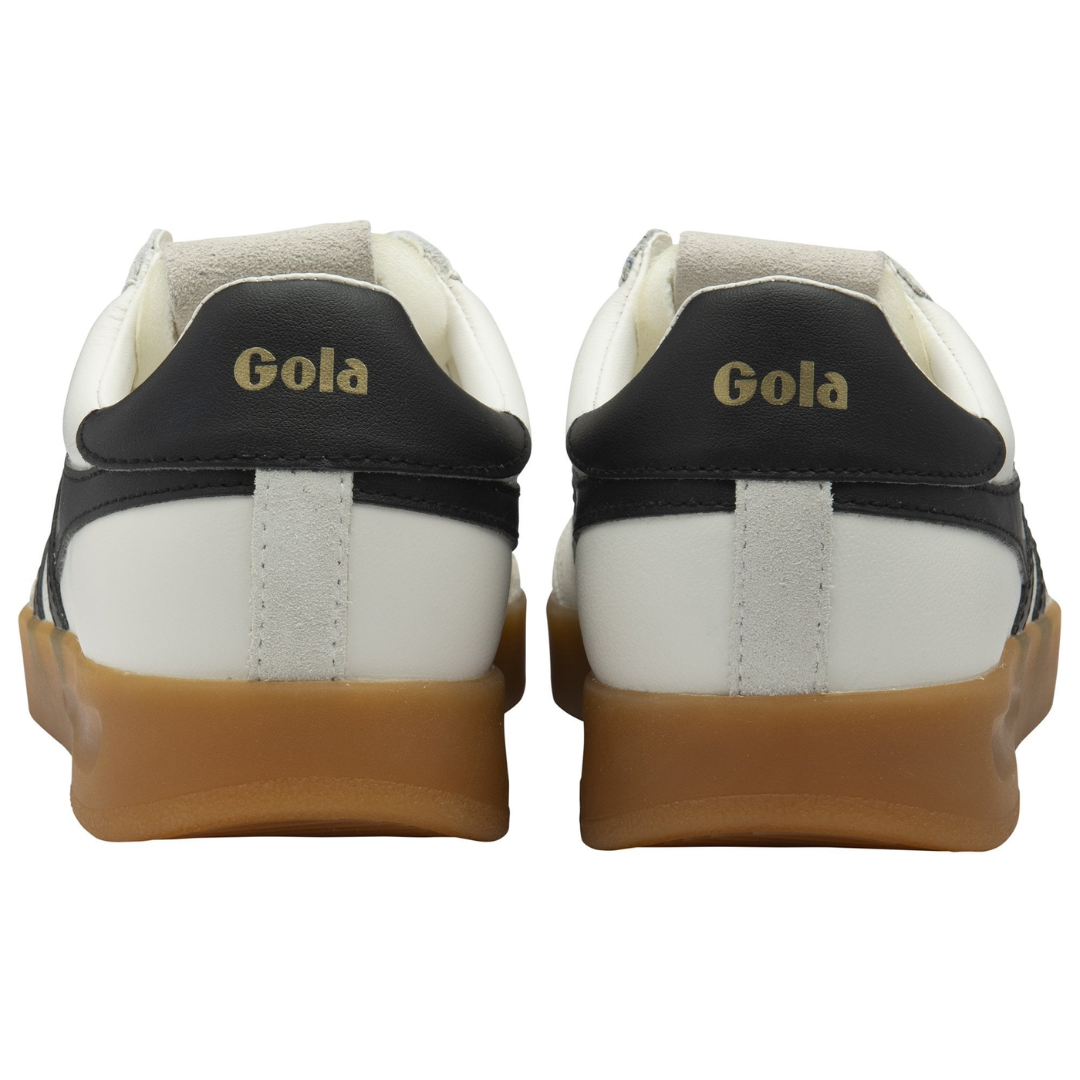 Cyclone Leather Sneaker in White/Black/Gum