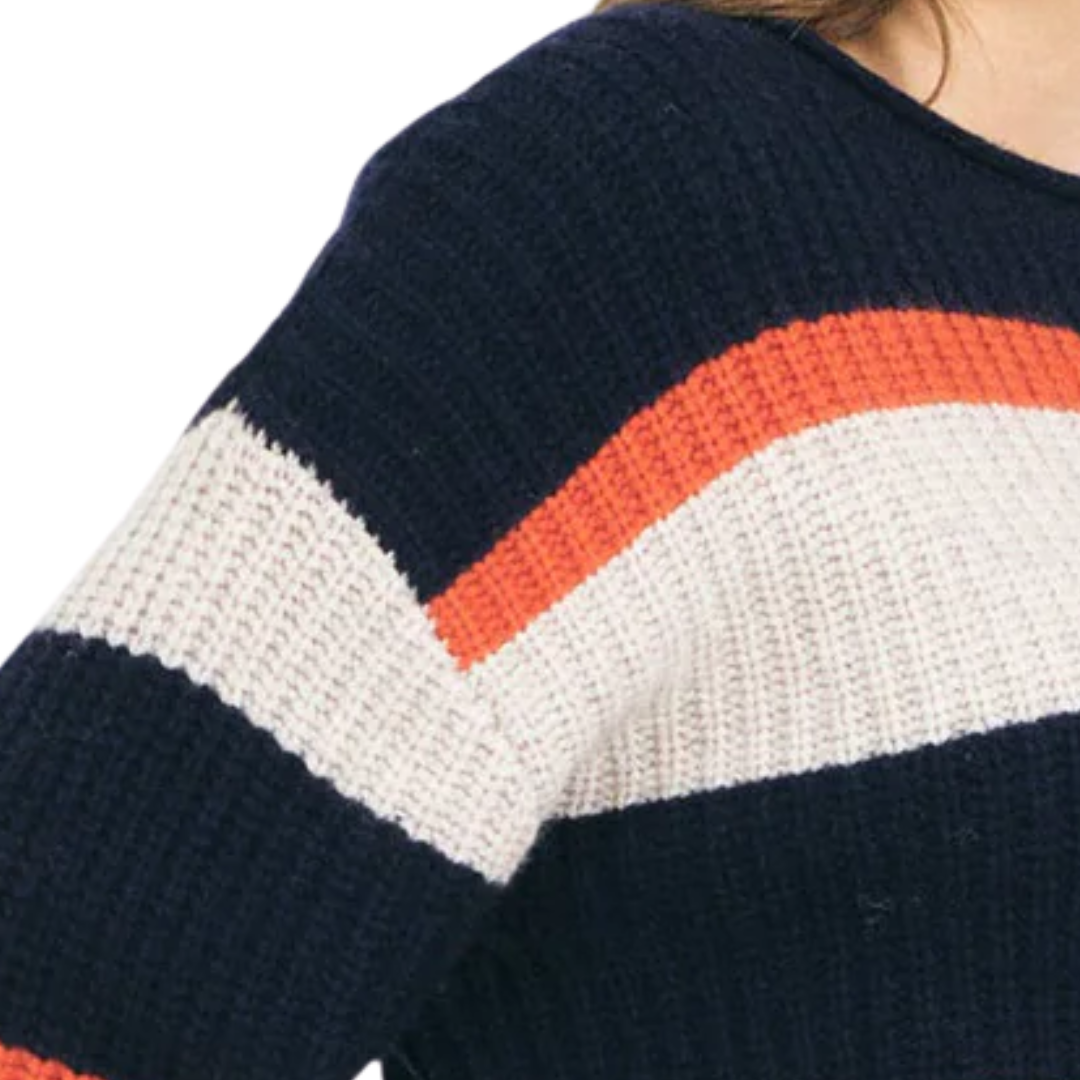 Yvonne Crewneck in Navy Combo