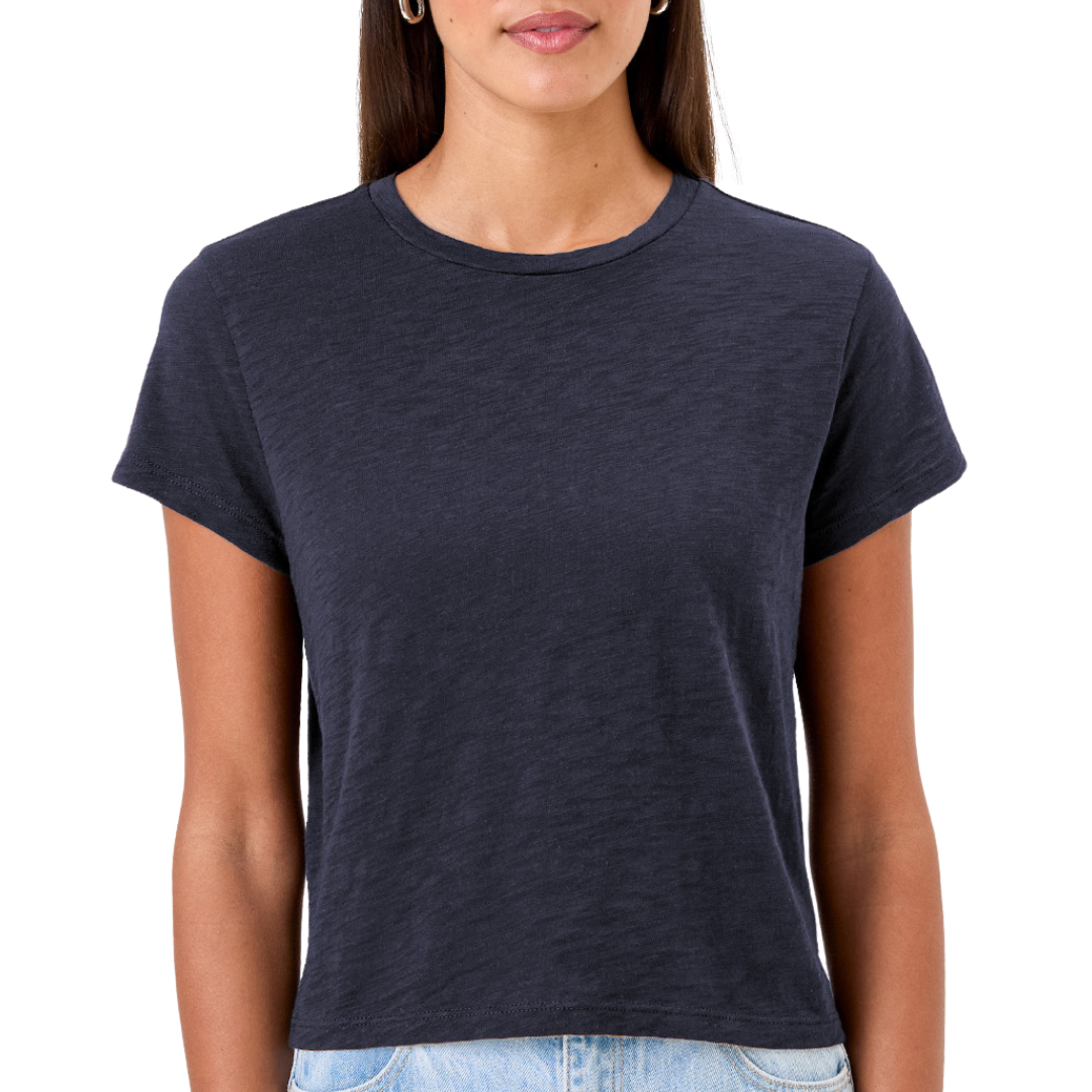 Andie Short Sleeve Tee in Navy