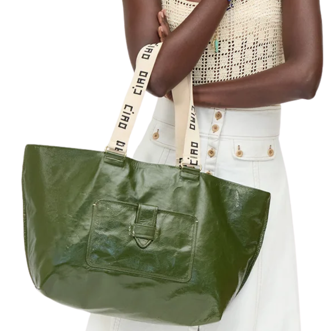 Grand Bateau Tote in Army