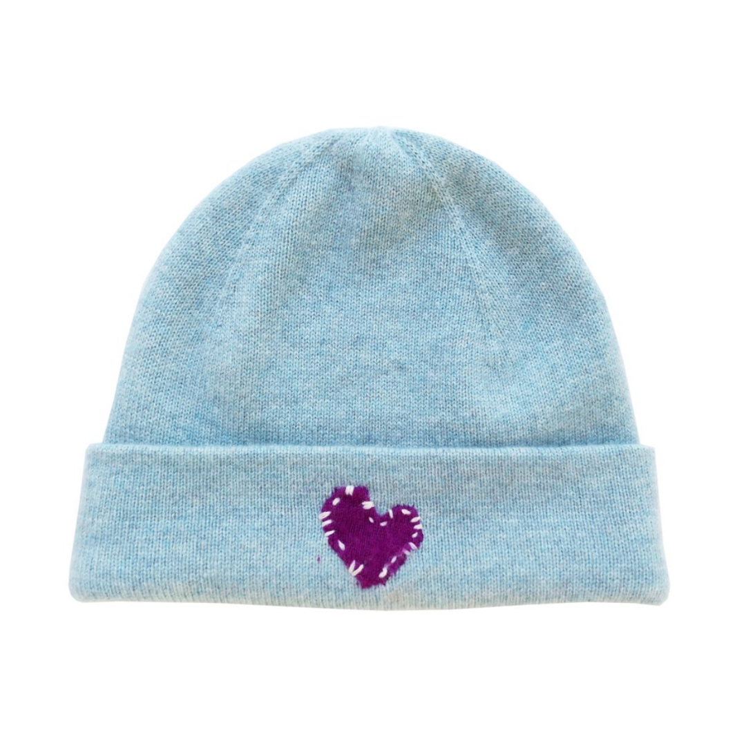 Love Beanie in Blue Eyed