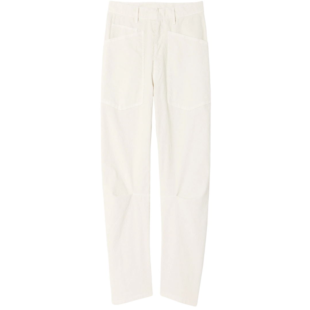 Shon Corduroy Pant in Winter White