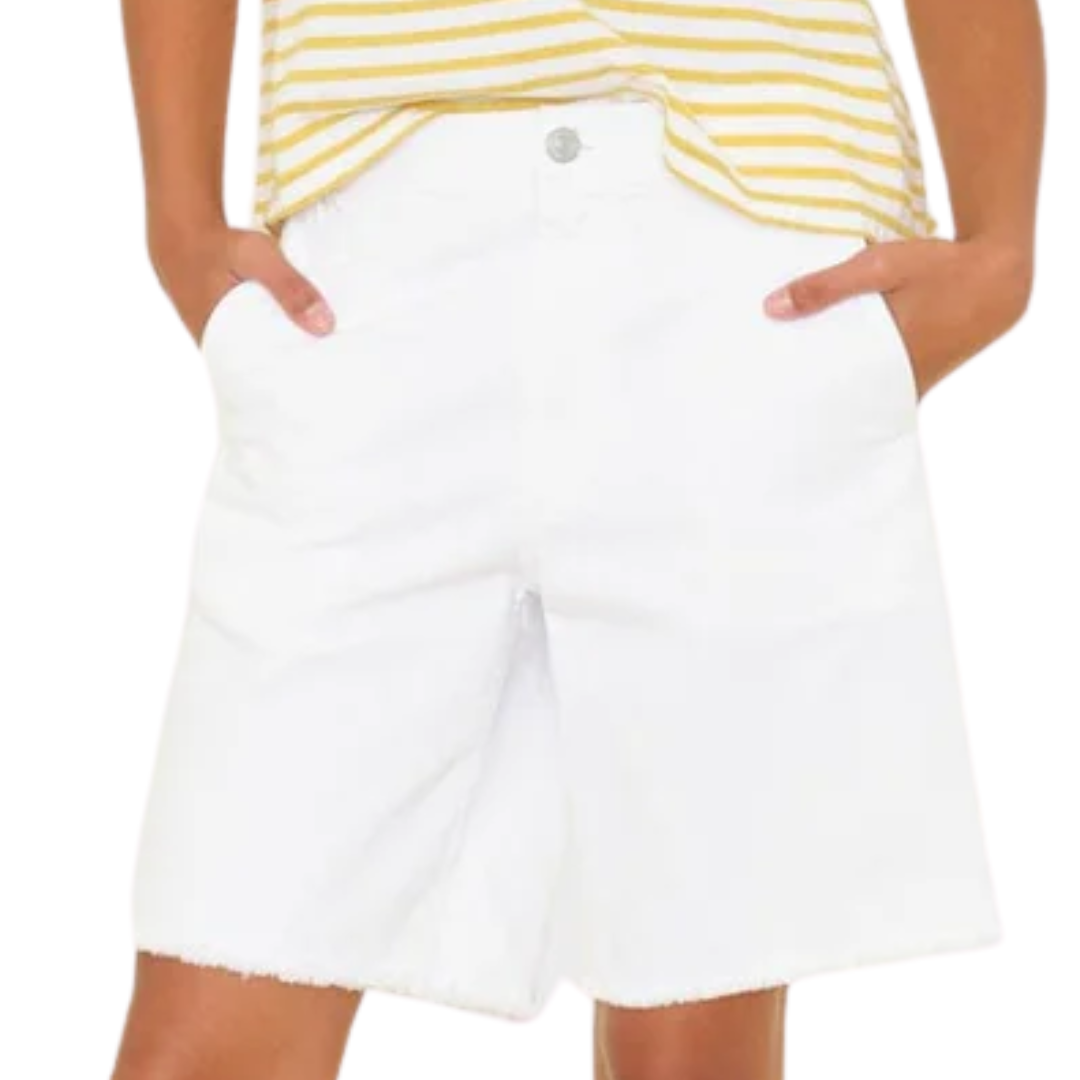 Knox Denim Short in White