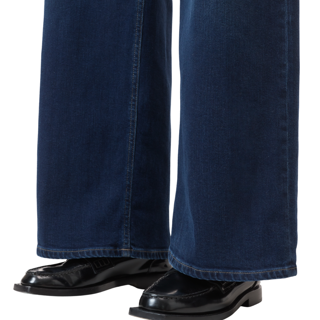 Jayla Wide Jeans in Blue/Black 32"