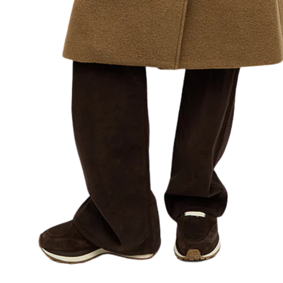 Valentina Shearling Sneaker in Espresso