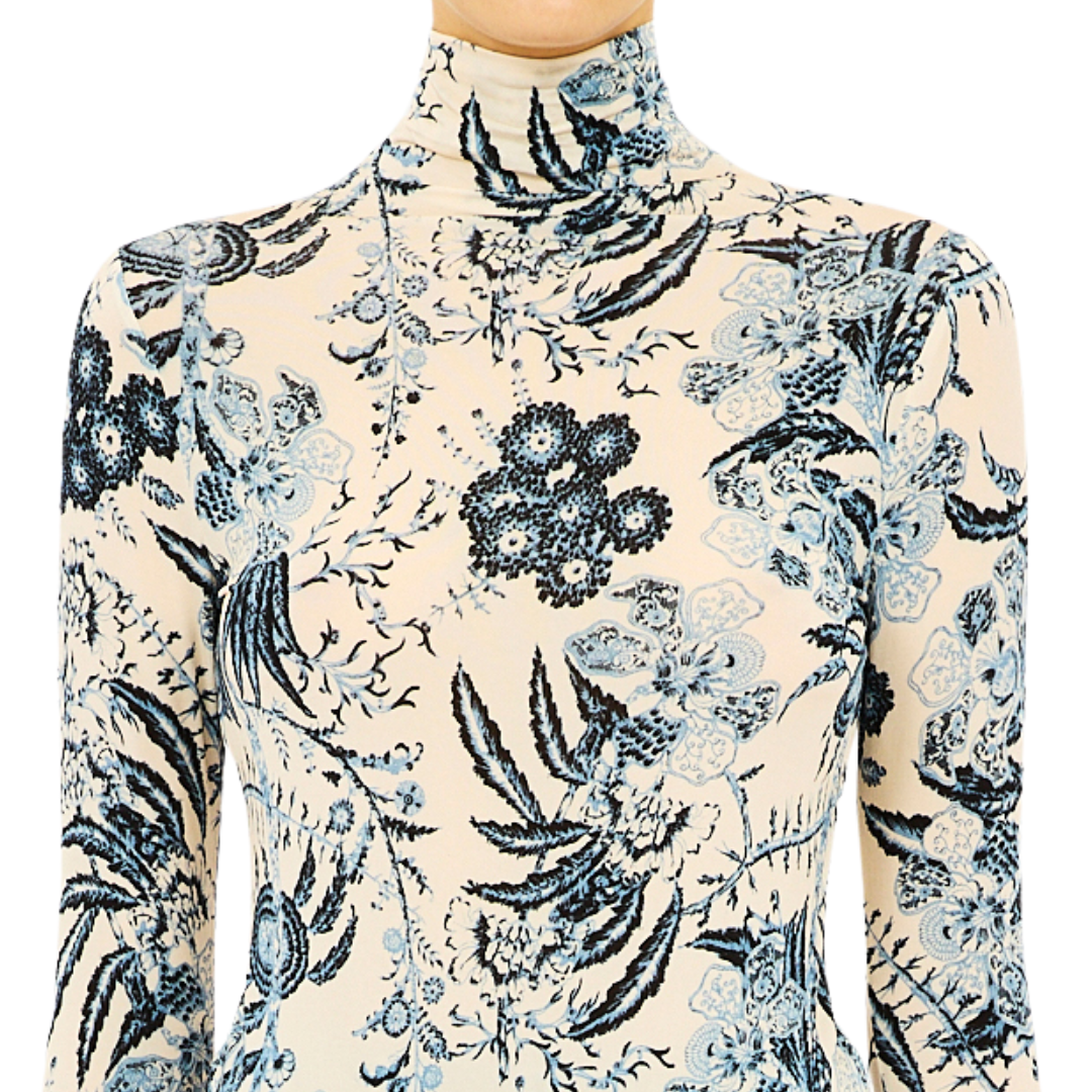 Aurelia Long Sleeve Jersey Top in Bali