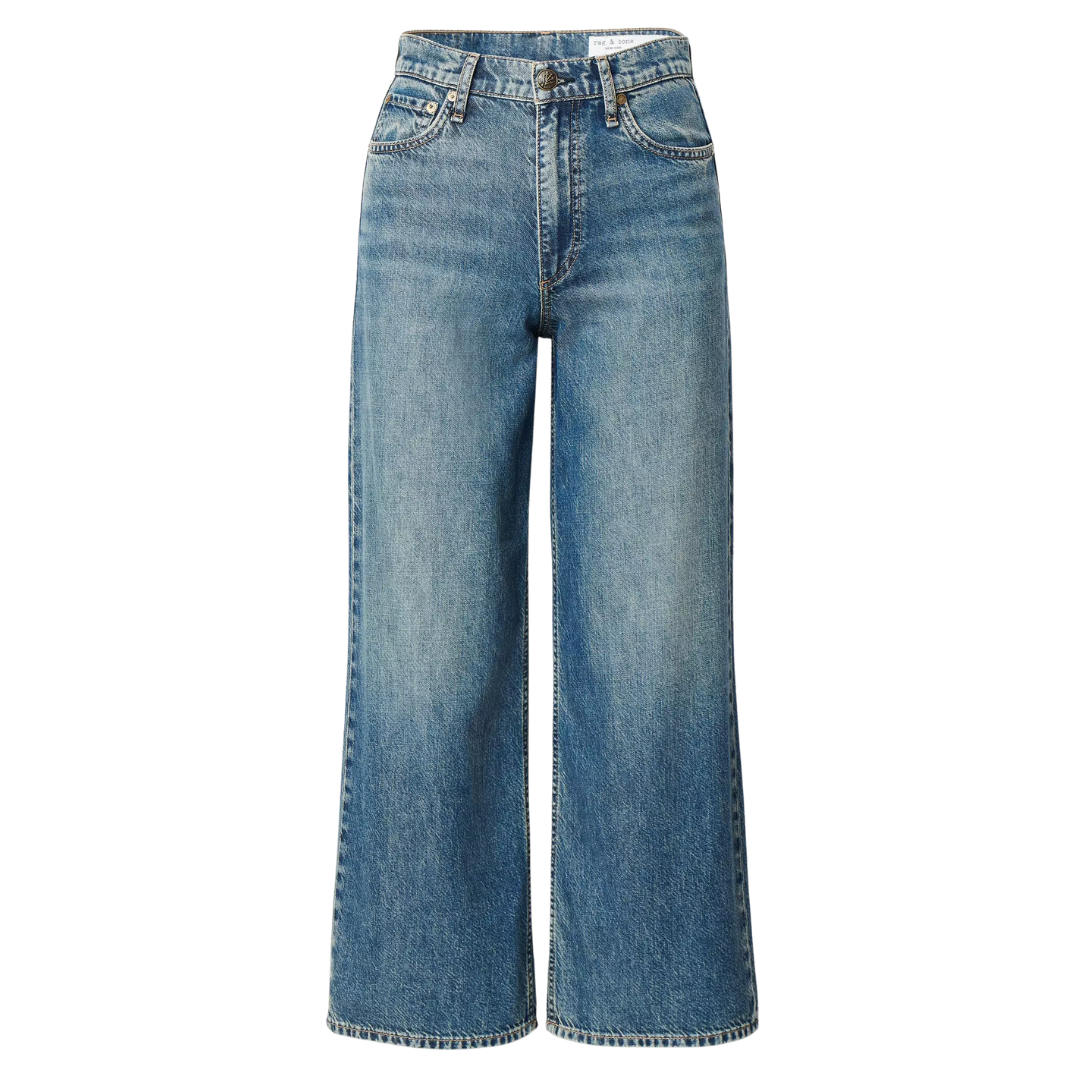 Andi Ankle Wide-Leg Jeans in Delcan