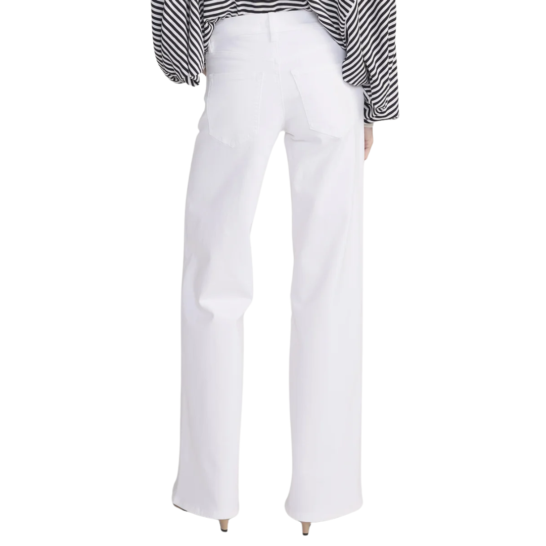 Low Rise Le Slim Palazzo in White