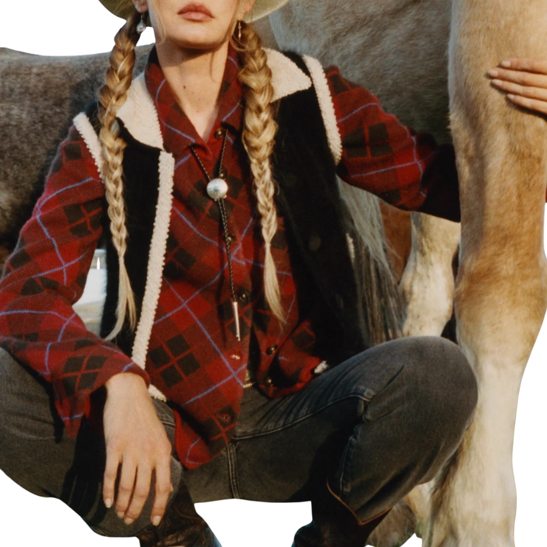 Dylan Plaid Shirt in Carmine Combo