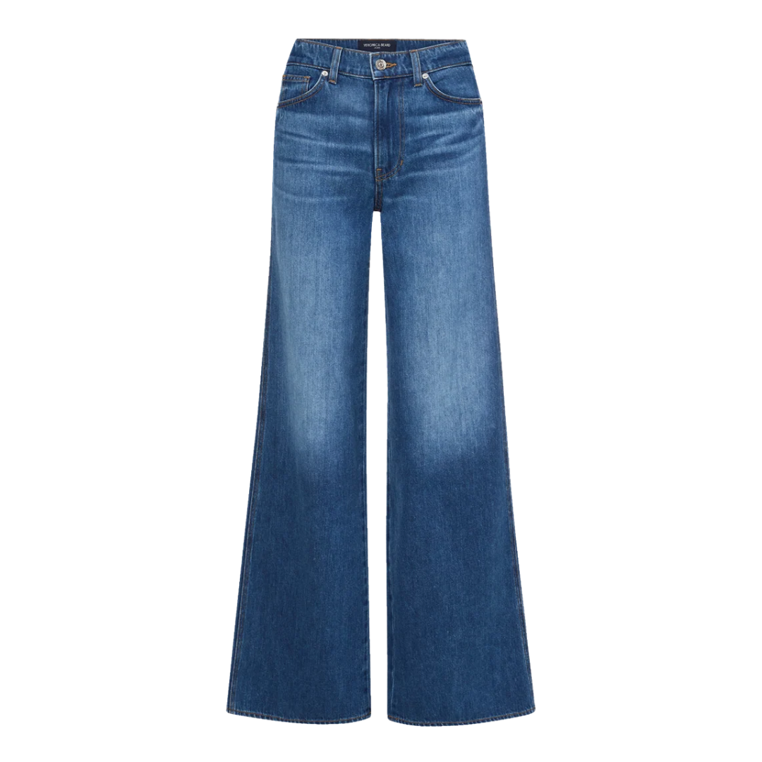 Kasey Wide-Leg Jean in Bright Blue