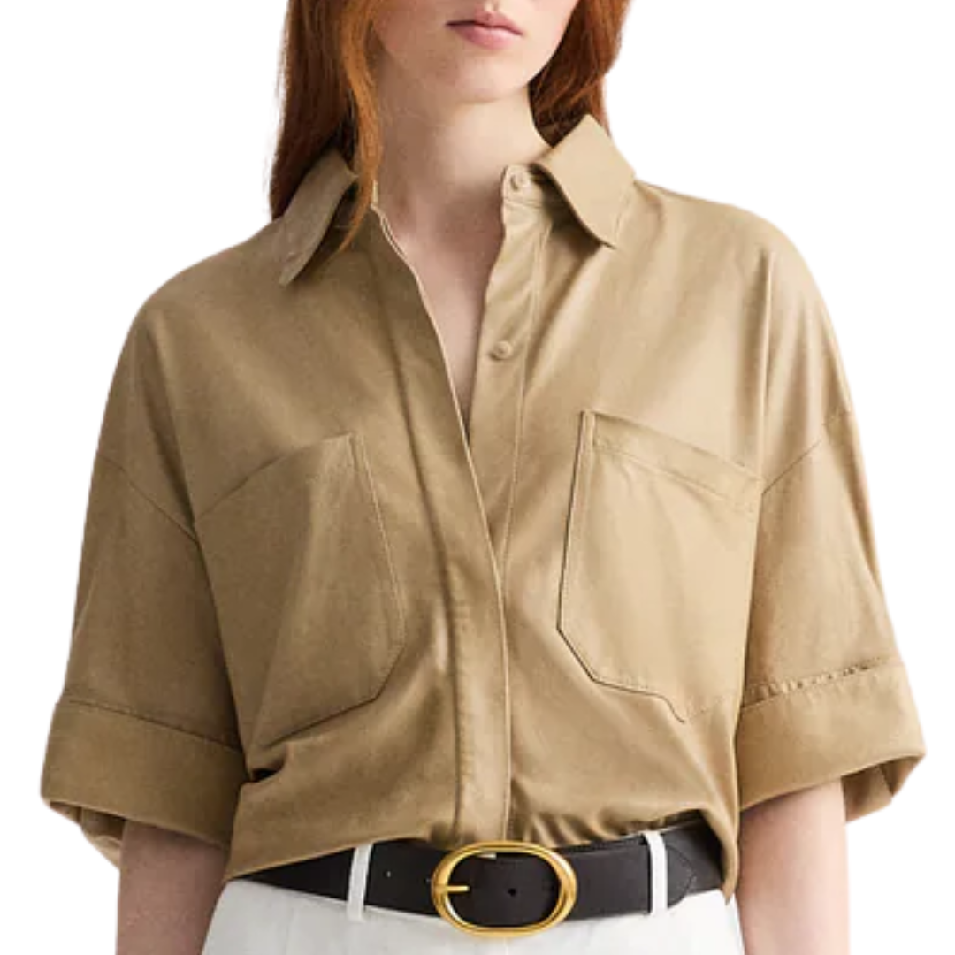 My Newest Mistake Shirt in British Khaki