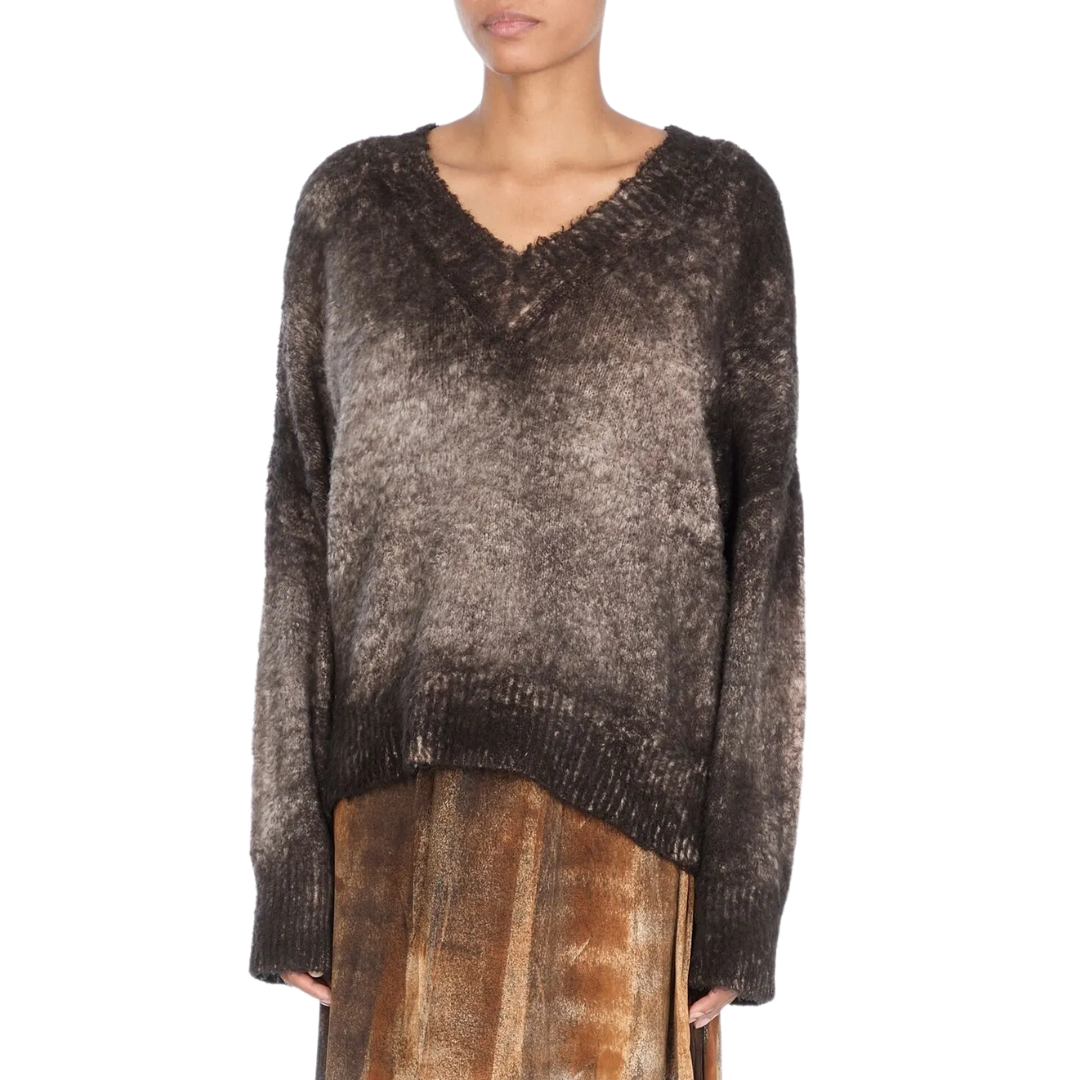 Hand Painted V Neck in Carruba