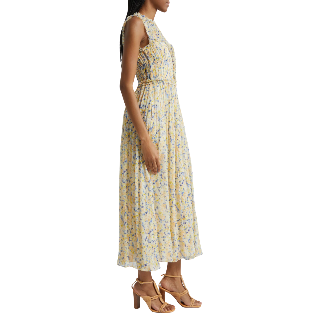 Kasia Silk Dress in Daffodil