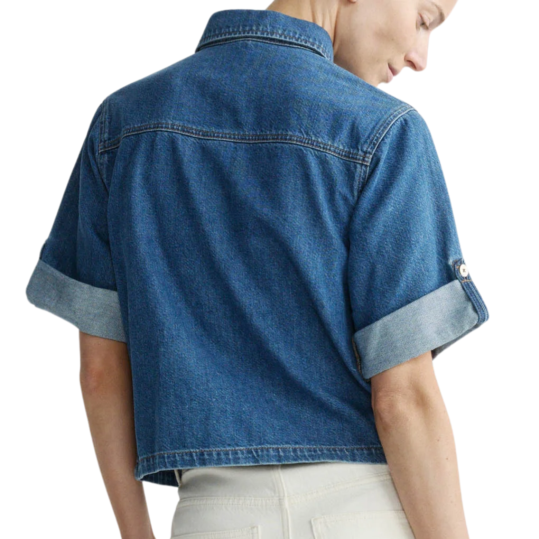 Montauk Shirt Cuffed Sleeve in North Beach