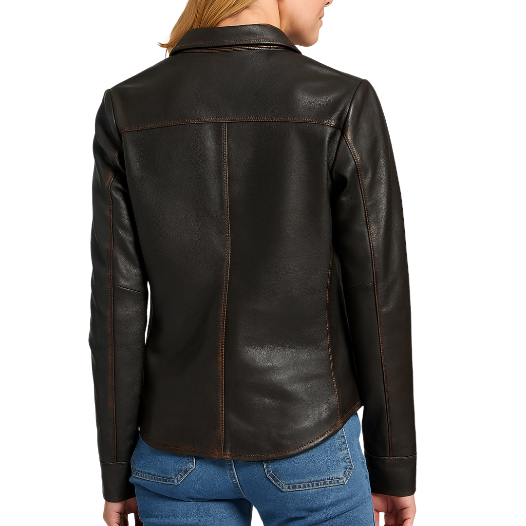 Worn Western Shirt in Black