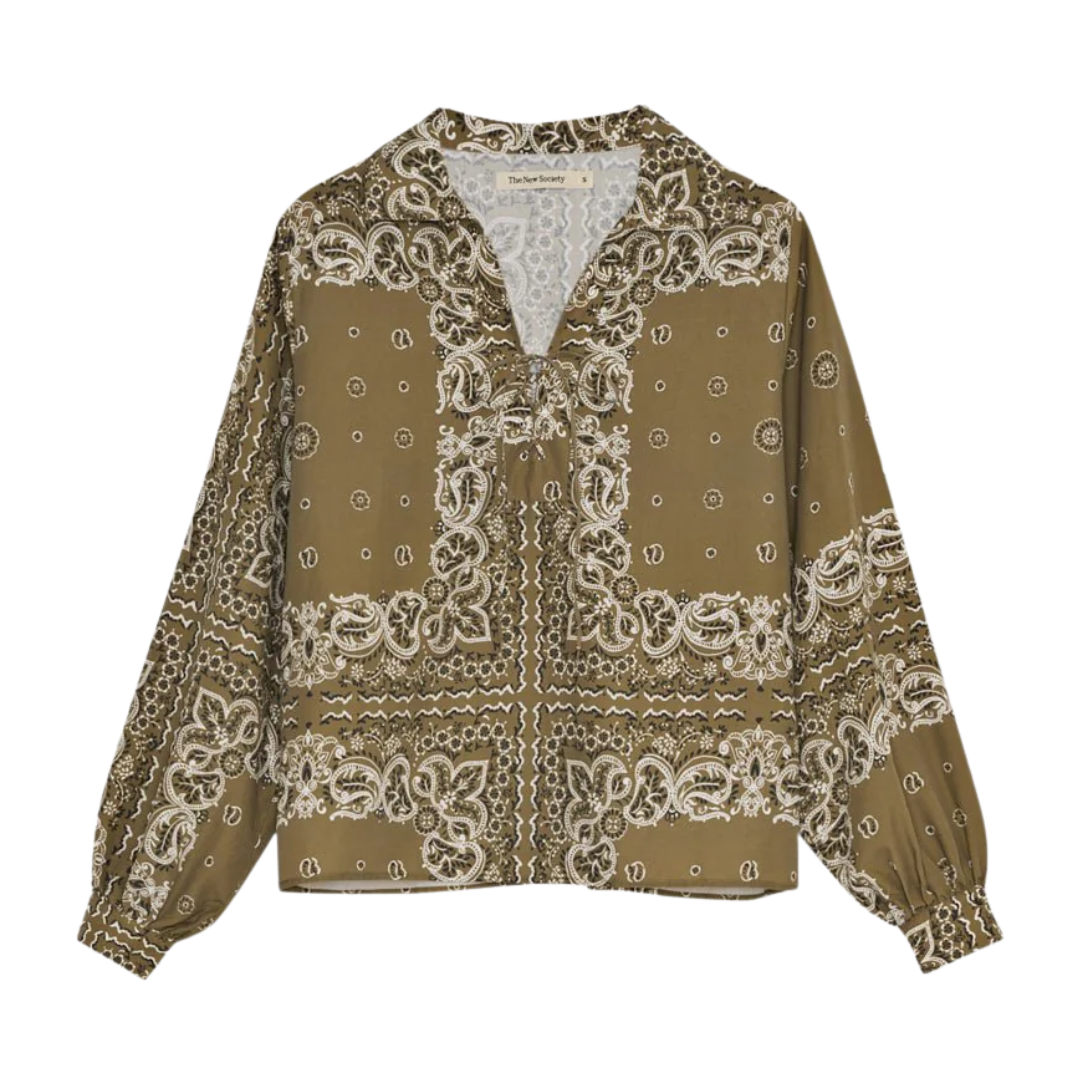 Waterlily Shirt in Bandana Print