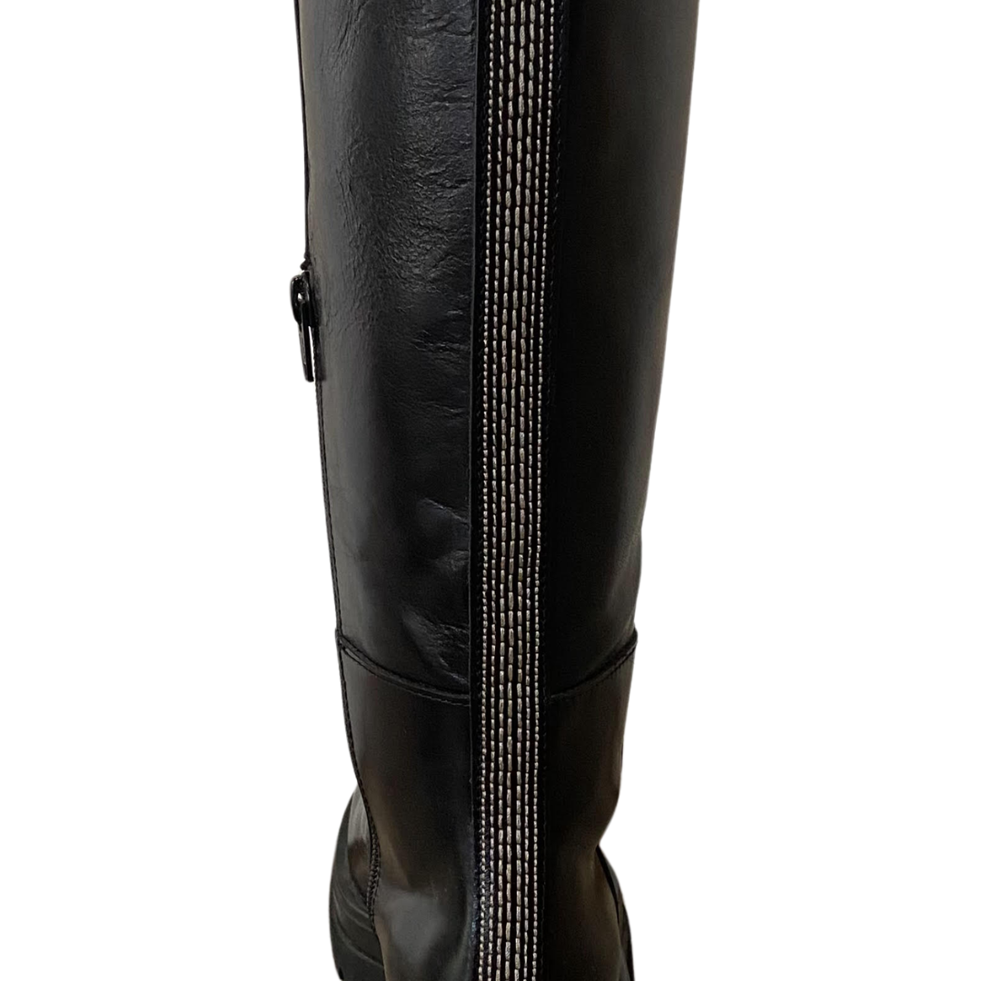 Golva Knee High Boots in Sierra Black