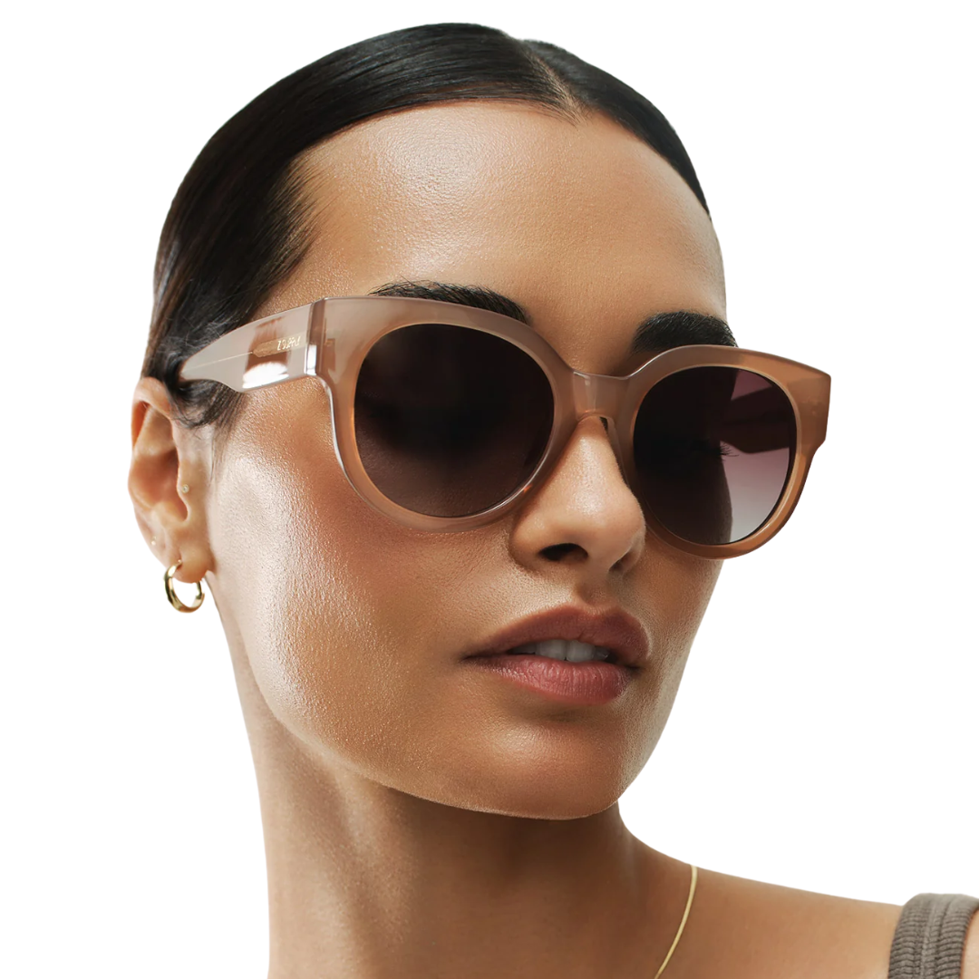 Lunch Date Polarized Sunglasses in Taupe Gradient