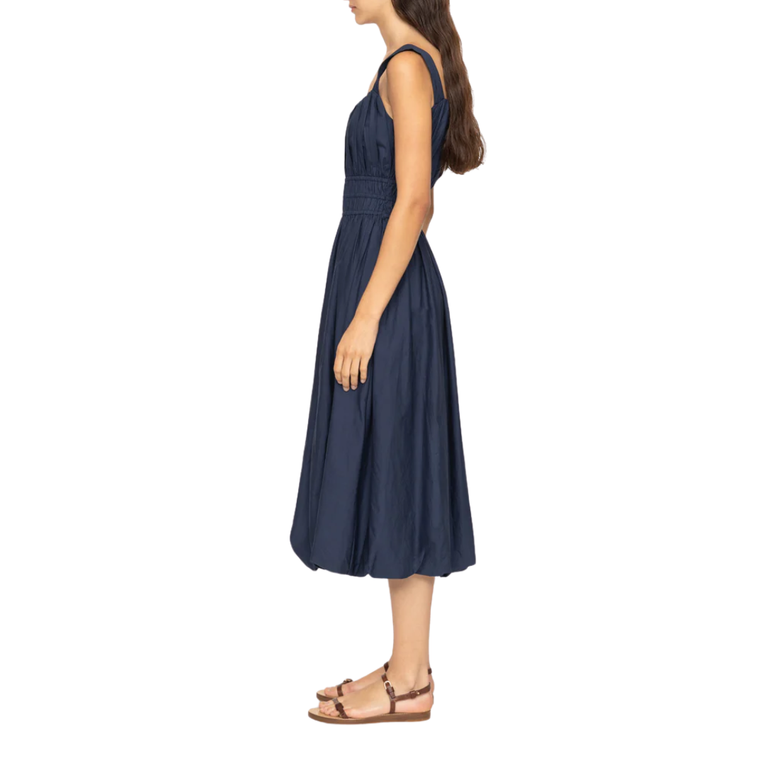 Emmet Midi Dress in Navy