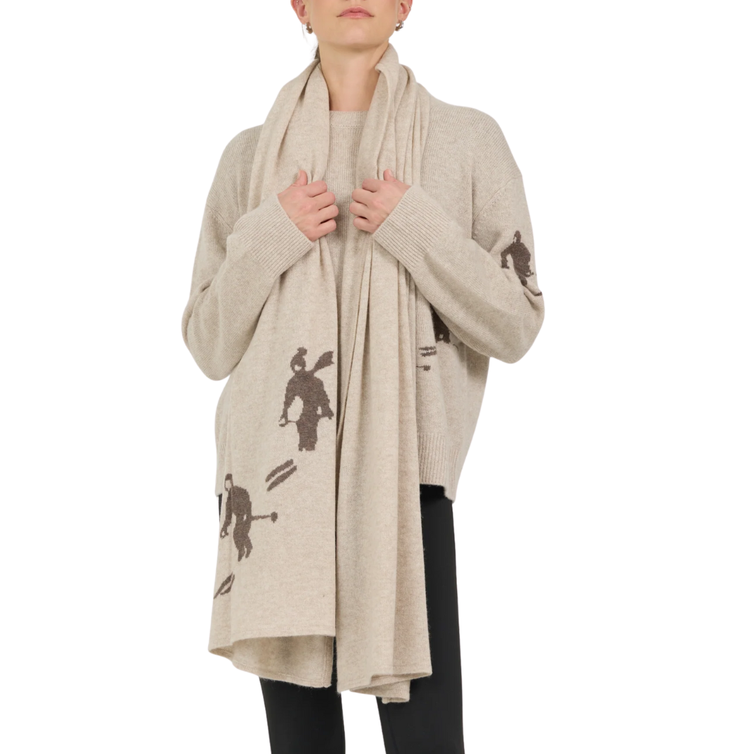 Resort Travel Scarf in Biscuit Combo