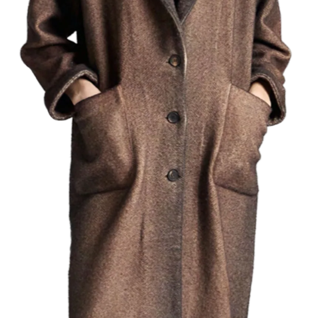 Herringbone Rever Coat in Moro