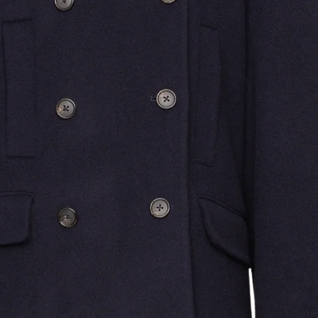 Astra Peacoat in Navy
