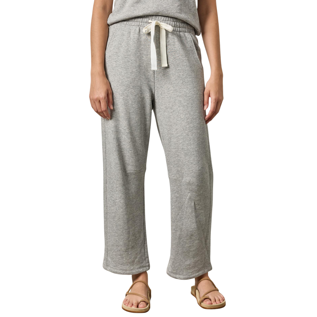 Side Panel Terry Pant in Heather Grey