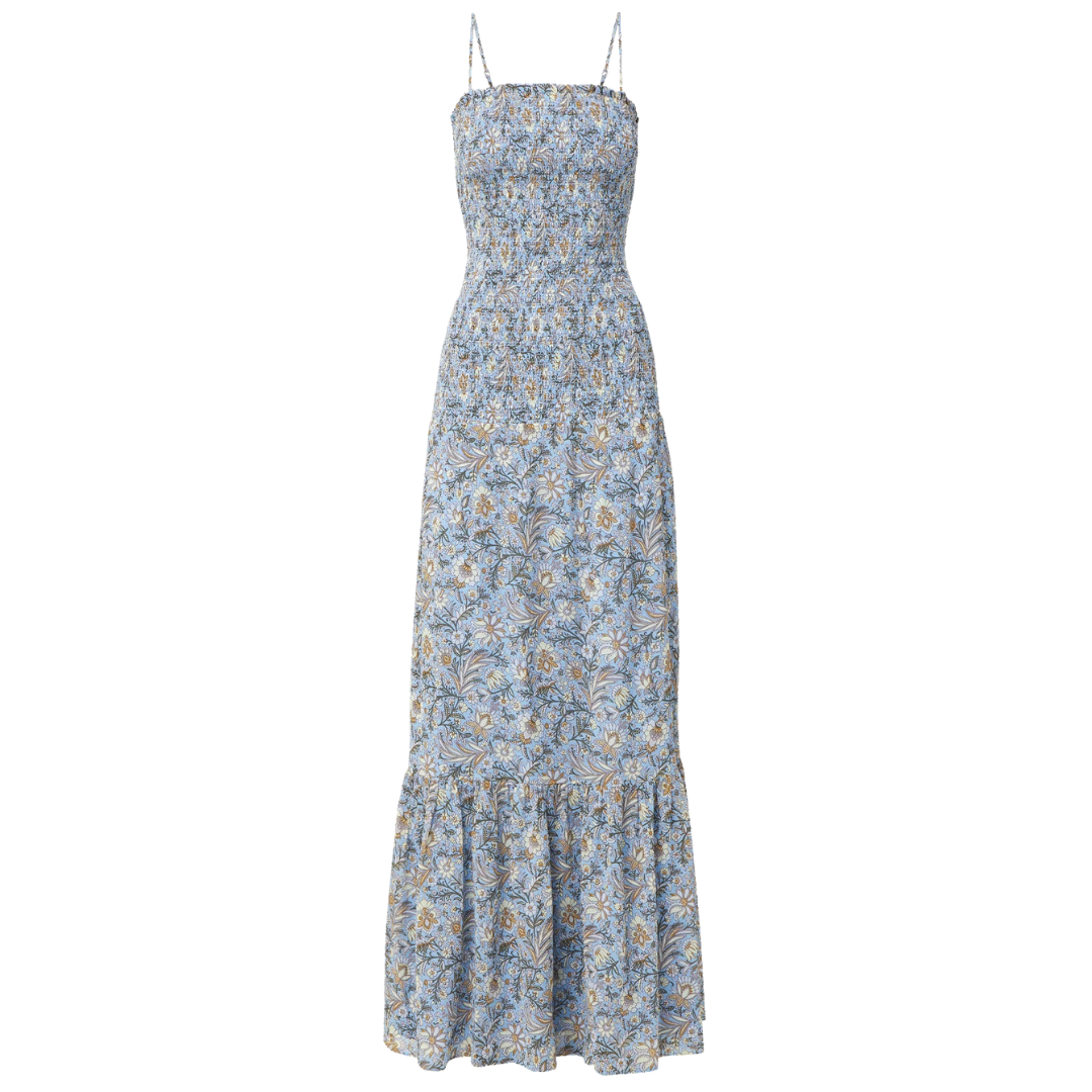 princess polly baby blue dress Farm Rio Richelieu Slip Midi Dress main image 0