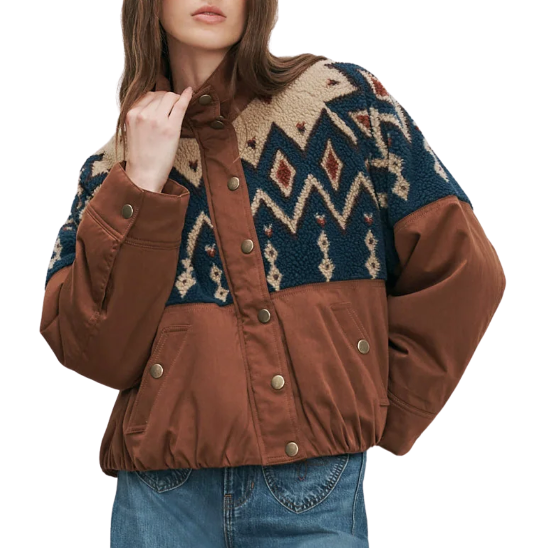 Knoll Sherpa Jacket in Deep Ochre