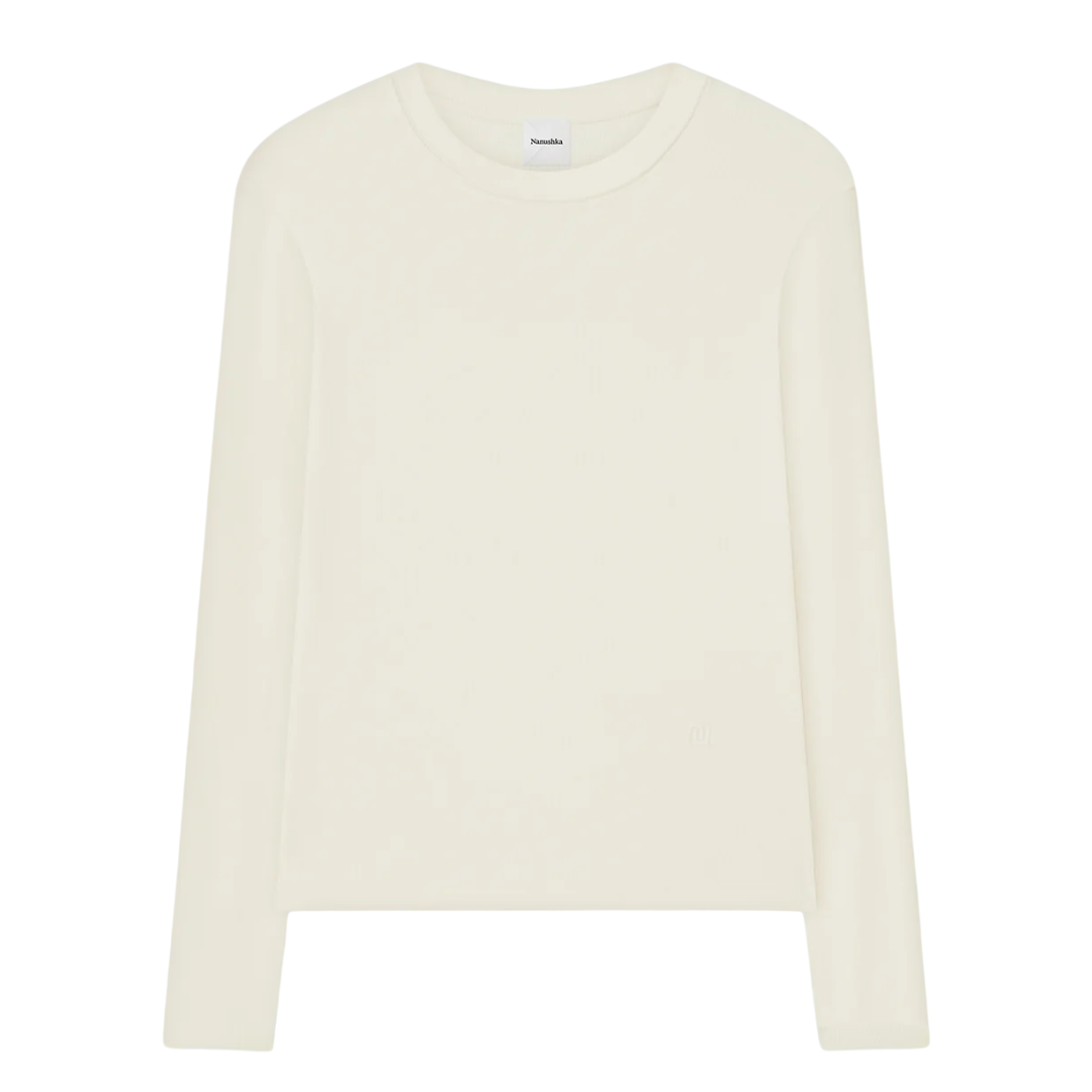 Tamsin Long Sleeve Top in Creme