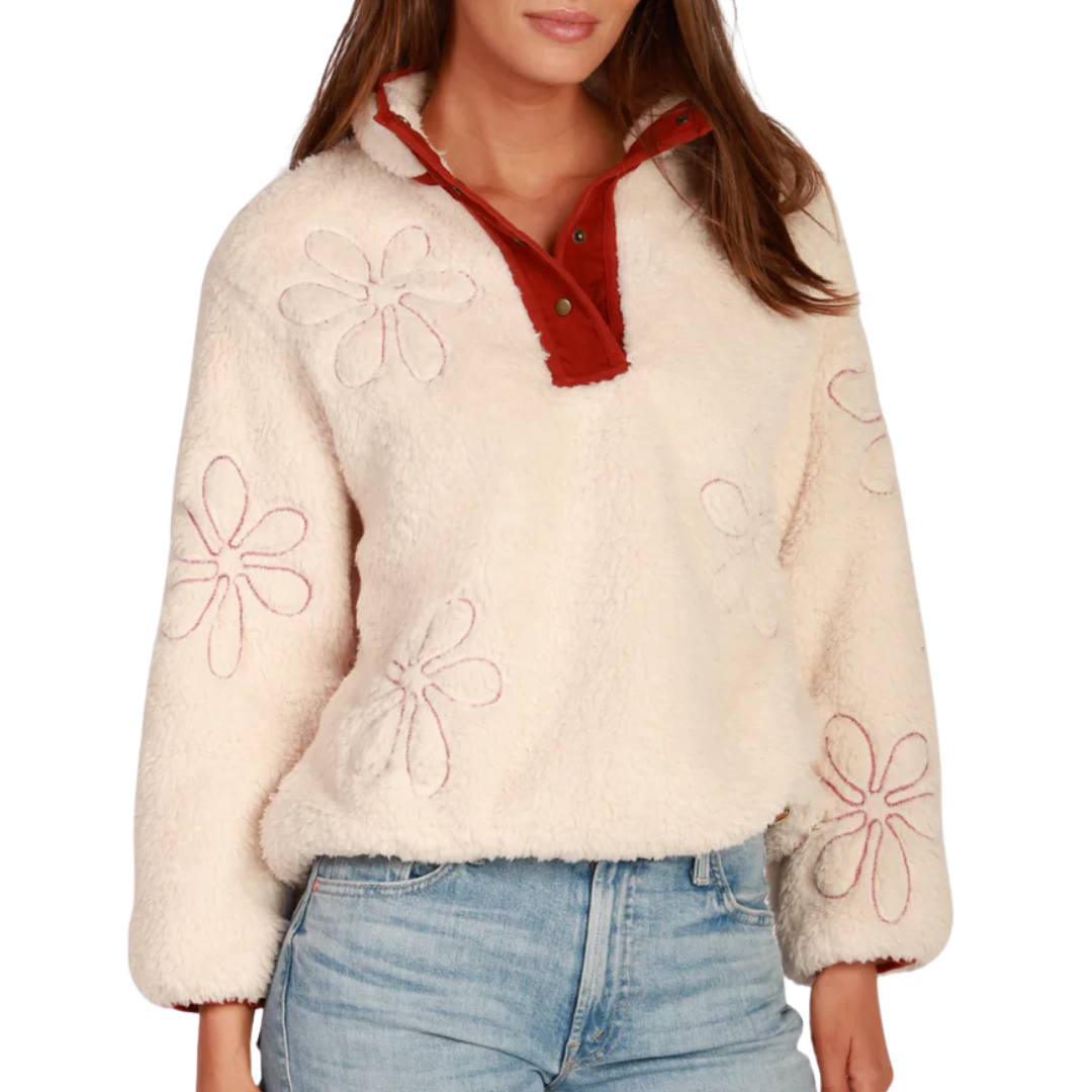 Emma Pullover in Dark Red