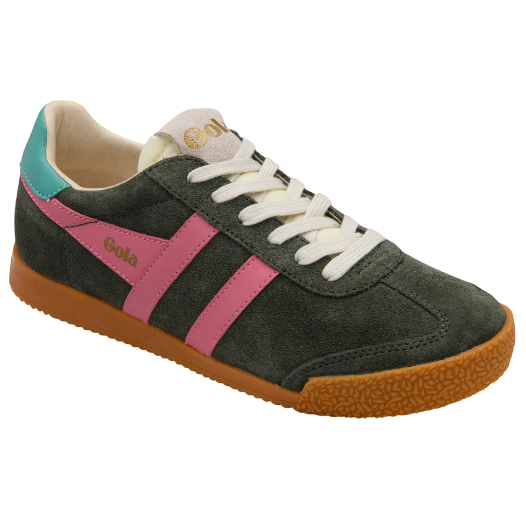 Elan Sneaker in Dark Khaki/Bubblegum/Sea Mist