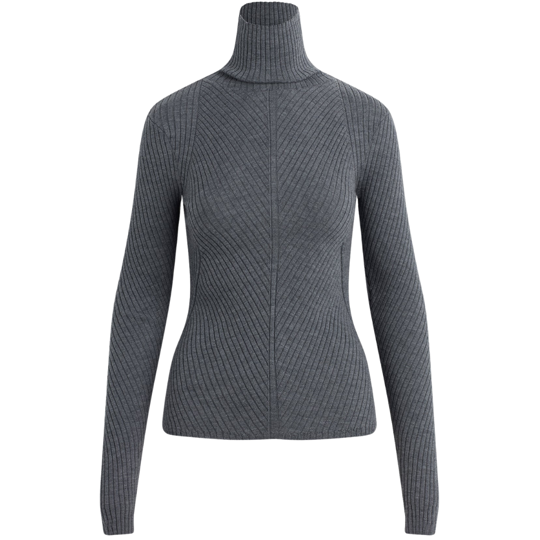 Be Your Girl Top in Charcoal