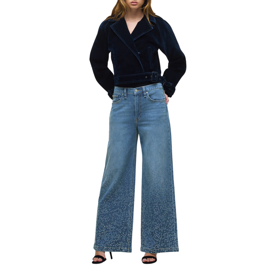 Jodie W/ Stud Detailing in Crystal Blue