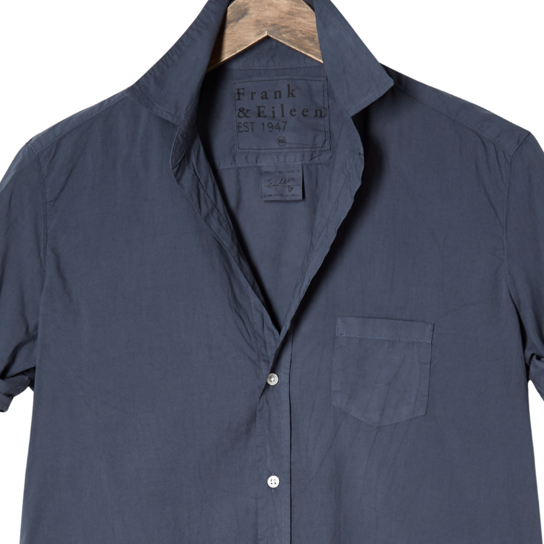Eileen Relaxed Button-Up in Lake Blue