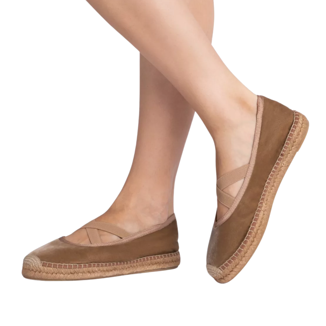 Chico Velvet Espadrille in Honey