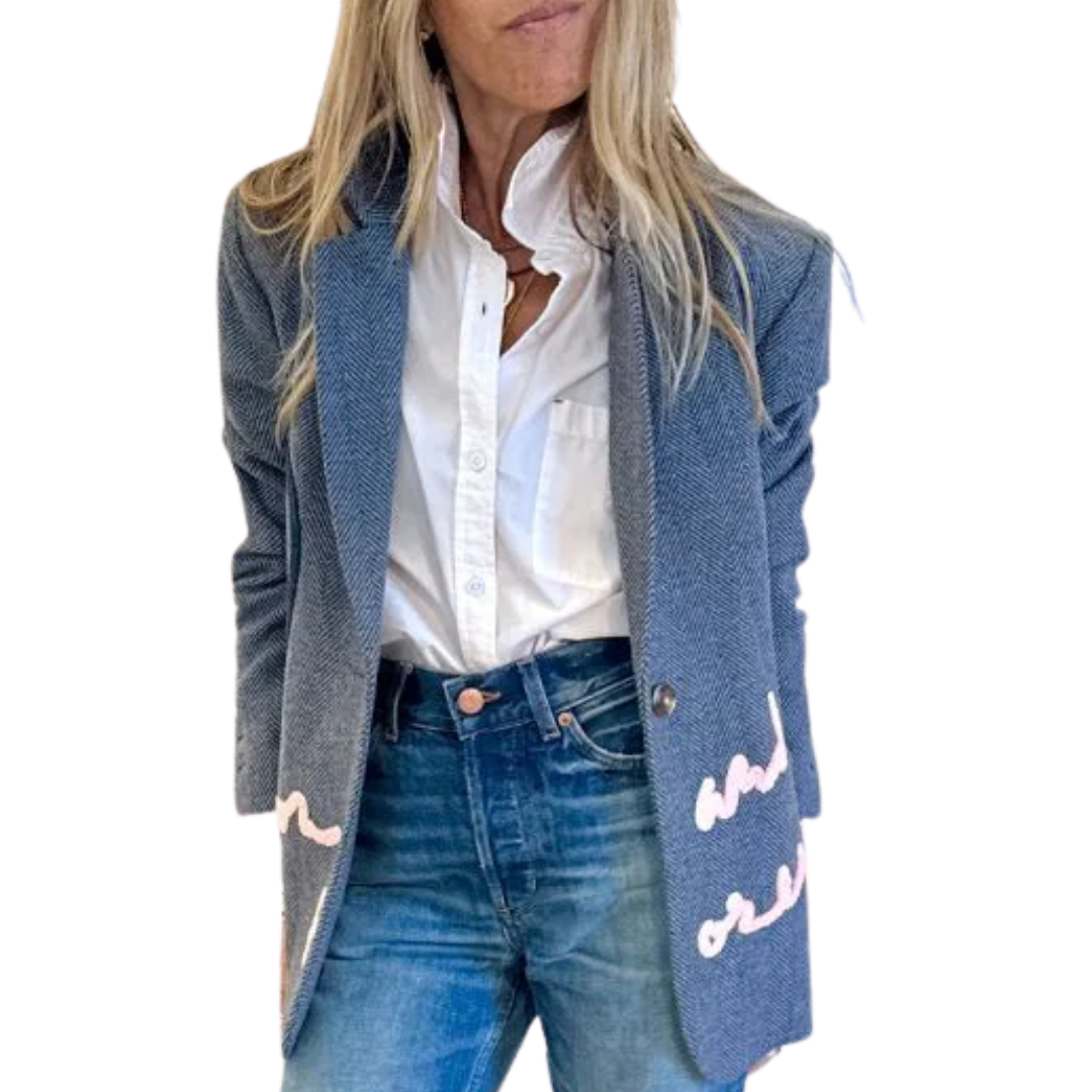 Workday On and On Forever Blazer in Steel Blue